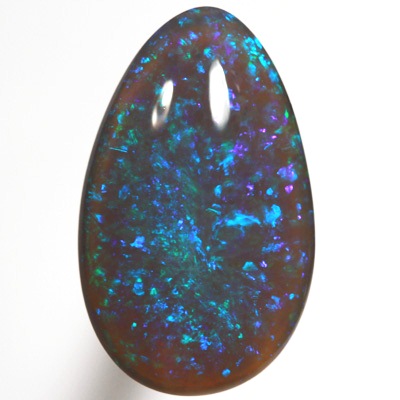 SOLID BLACK CRYSTAL OPAL Bright Floral Harlequin pattern SEE VIDEO